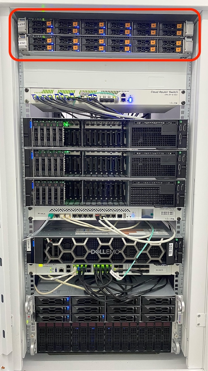 Submerge servers in the server rack.